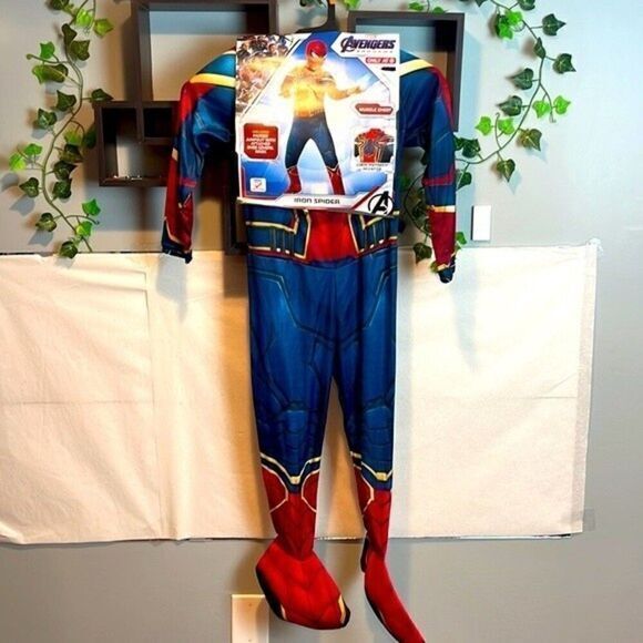 Marvel Spiderman Halloween Avengers Endgame Iron‎ Spider Costume Size S 4-6 - Picture 1 of 5
